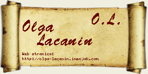 Olga Lačanin vizit kartica